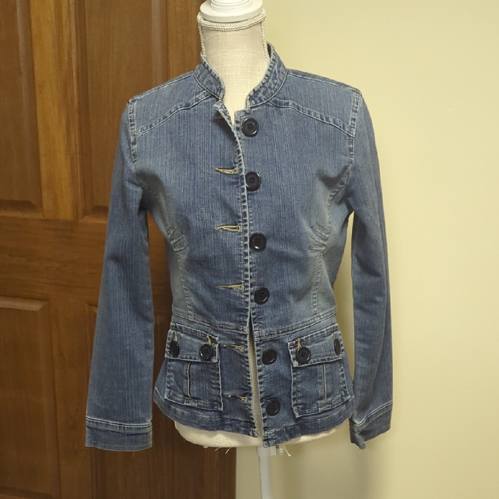 UNIONBAY Distressed Blue Jean Jacket
